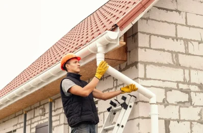Pose et remplacement de gouttières aux Autels